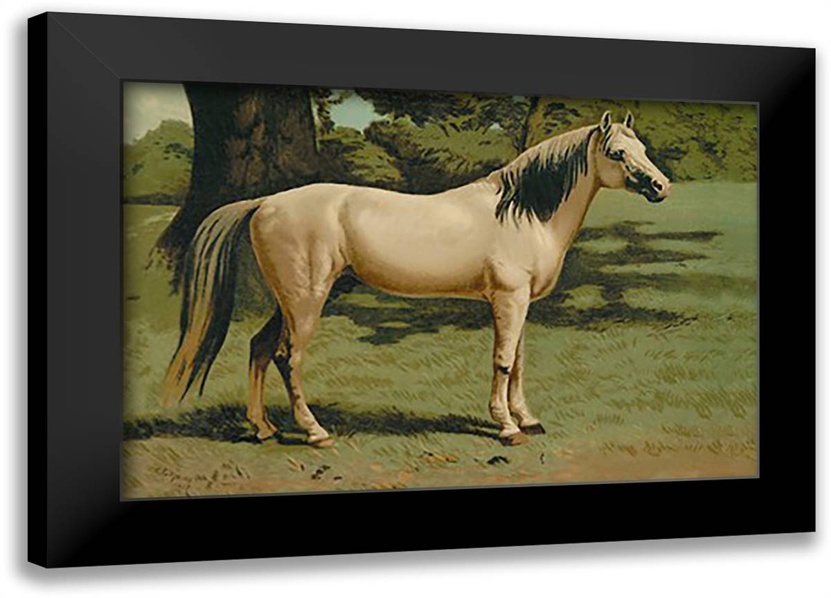 General Grant's Charger 22x16 Black Modern Wood Framed Art Print Poster by Sidney, S.