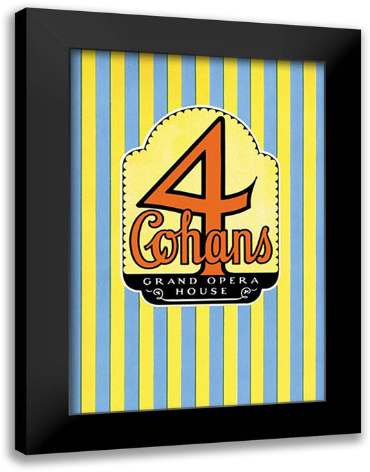 Cohan's Grand Opera House 16x22 Black Modern Wood Framed Art Print Poster