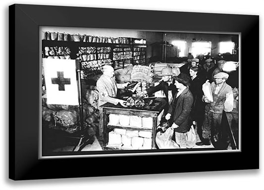 Relief Efforts in Arkansas 22x16 Black Modern Wood Framed Art Print Poster