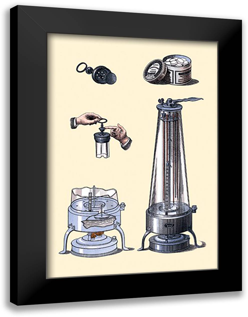 Sterilization Instruments #2 16x22 Black Modern Wood Framed Art Print Poster by Porges, Jules