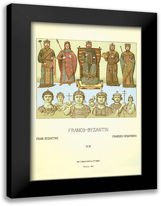 Franco Byzantin 16x22 Black Modern Wood Framed Art Print Poster