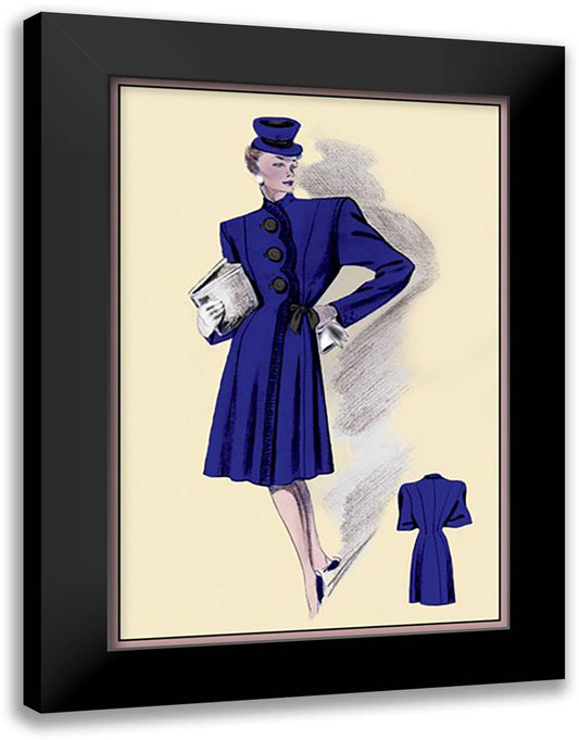 Dressy Coats for Little Women 16x22 Black Modern Wood Framed Art Print Poster