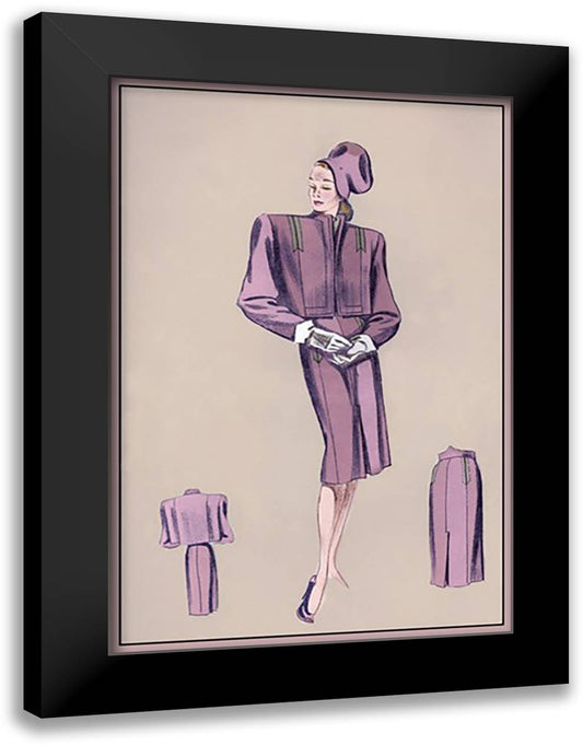 Rose Bolero Suit 16x22 Black Modern Wood Framed Art Print Poster