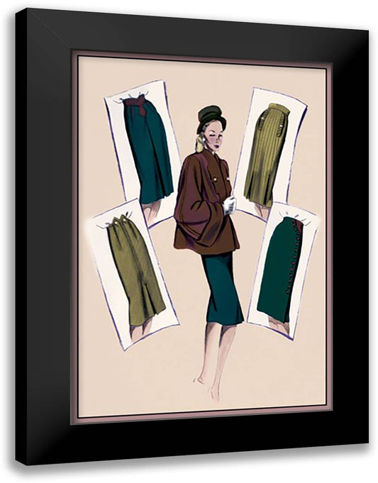 Smart Topper 16x22 Black Modern Wood Framed Art Print Poster