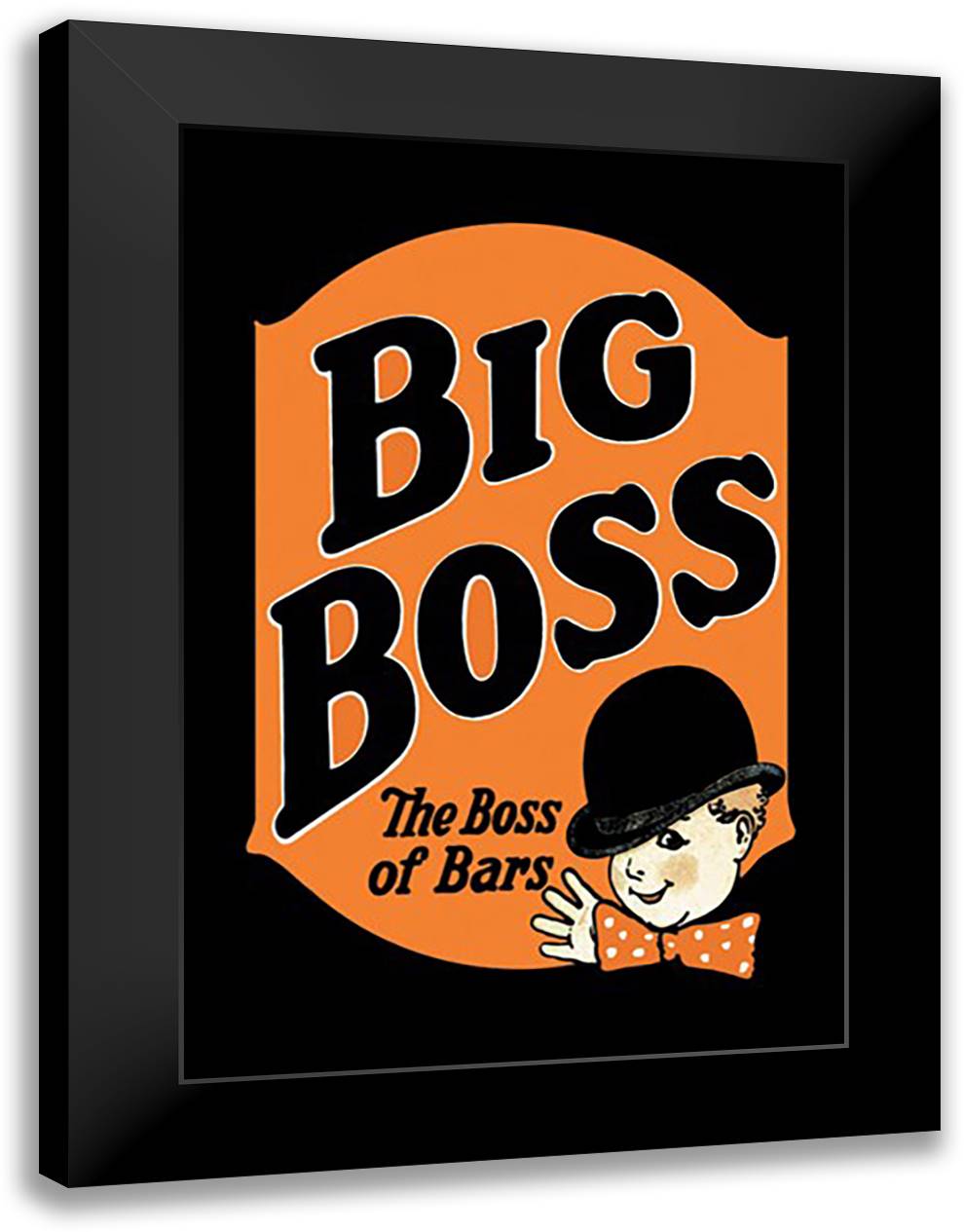 Big Boss 16x22 Black Modern Wood Framed Art Print Poster