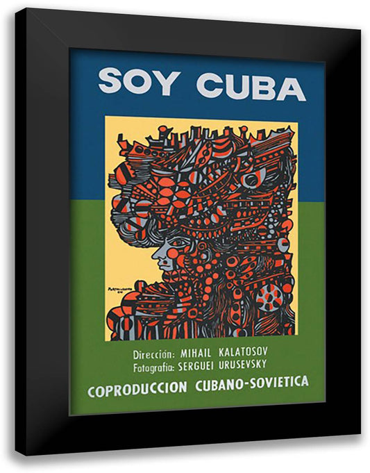 Soy Cuba (I Am Cuba) 16x22 Black Modern Wood Framed Art Print Poster