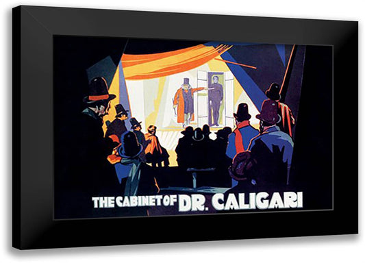 Cabinet of Dr. Caligari 22x16 Black Modern Wood Framed Art Print Poster