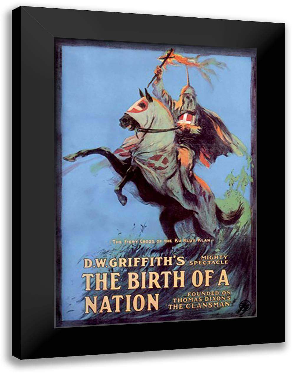 Birth of a Nation 16x22 Black Modern Wood Framed Art Print Poster