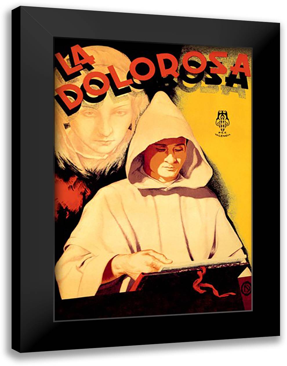 Dolorosa 16x22 Black Modern Wood Framed Art Print Poster