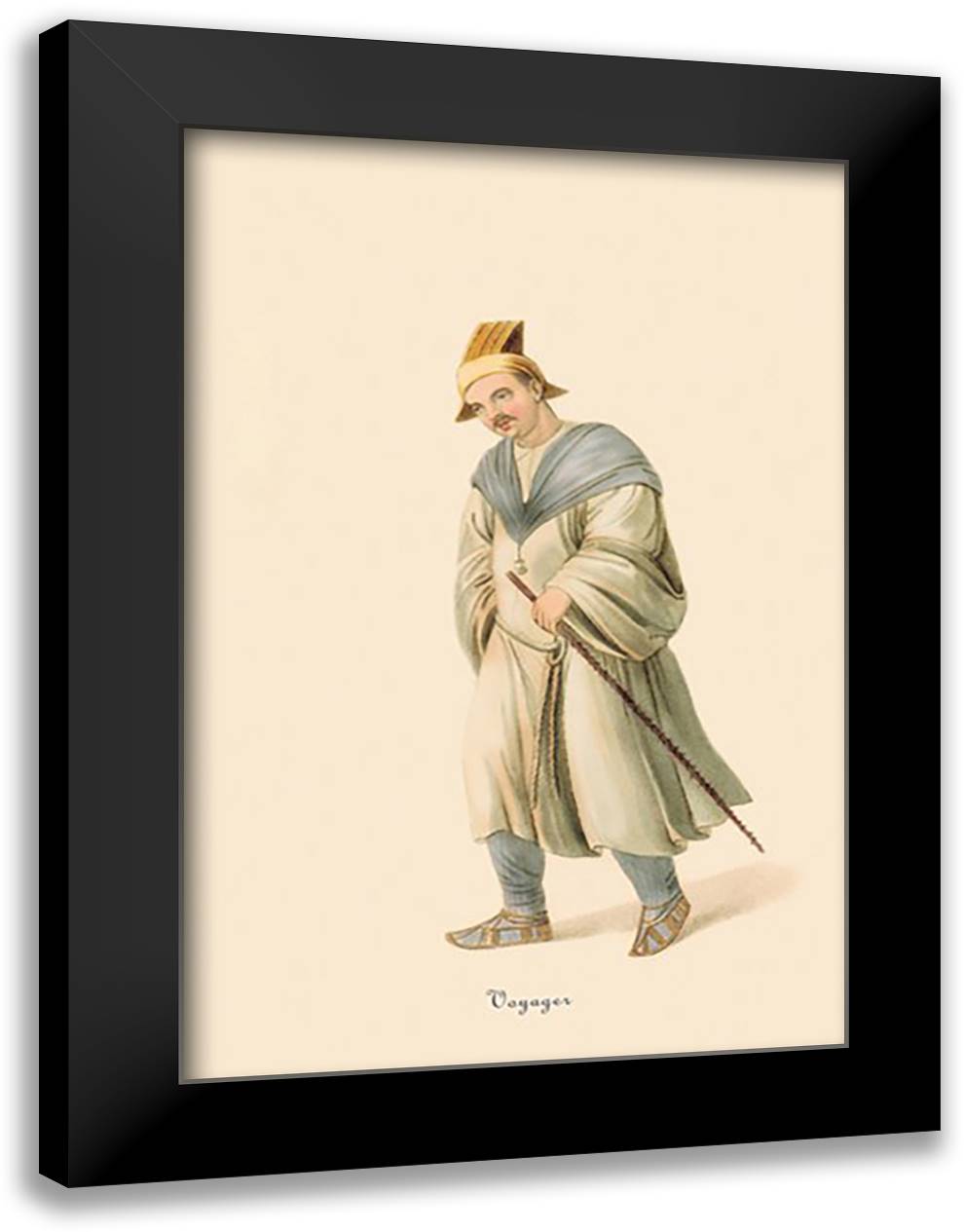 Voyager 16x22 Black Modern Wood Framed Art Print Poster by Malon, George Henry