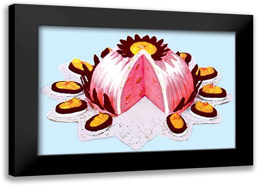 Goethe Bomb Cake 22x16 Black Modern Wood Framed Art Print Poster