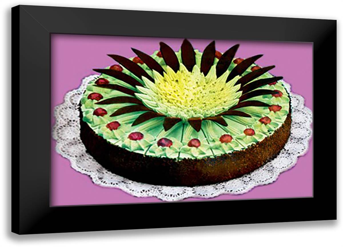 Mozart Tart 22x16 Black Modern Wood Framed Art Print Poster