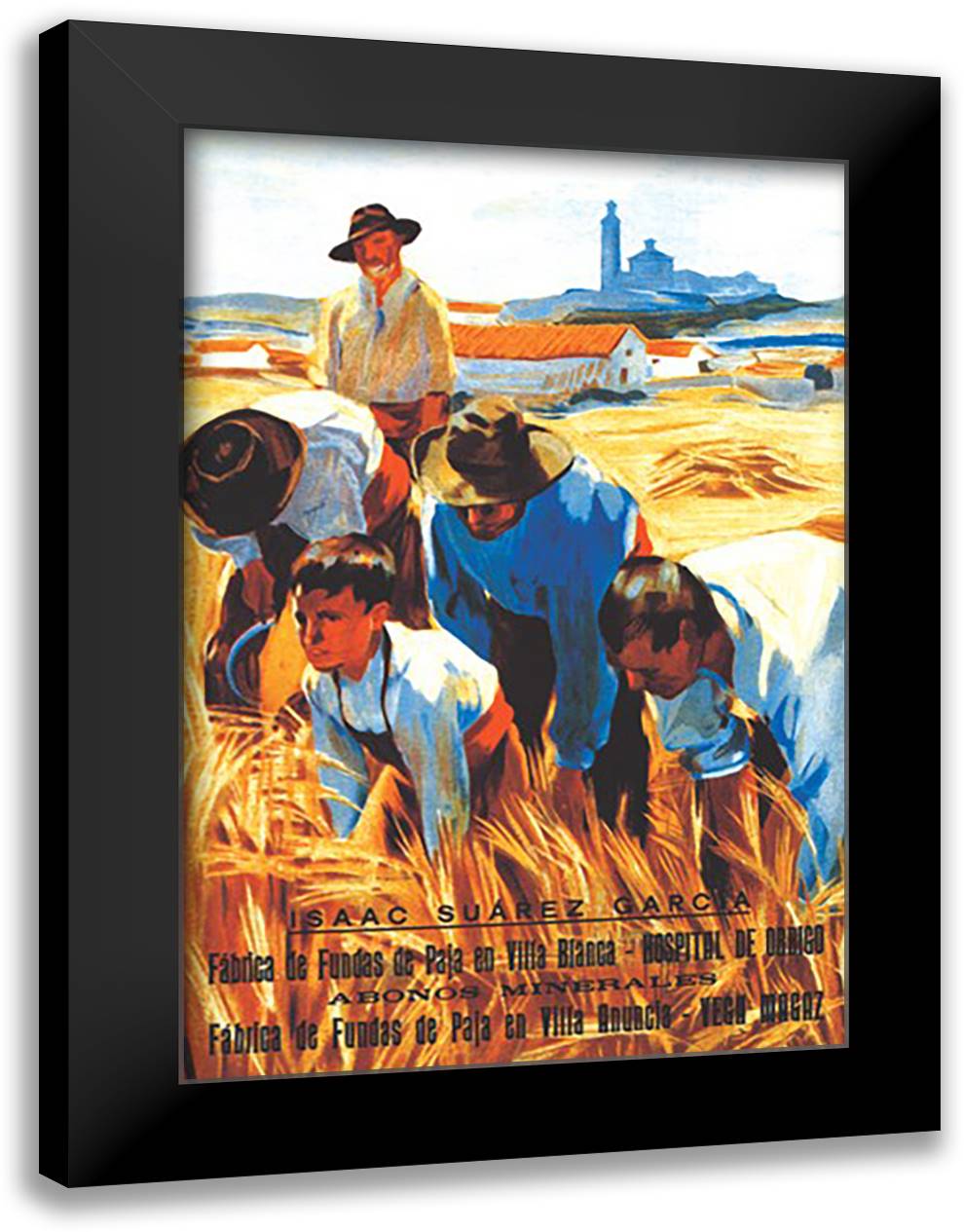 Isaac Suarez Garcia 16x22 Black Modern Wood Framed Art Print Poster