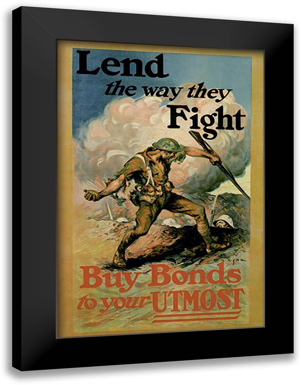 Buy Bonds To Your Utmost 16x22 Black Modern Wood Framed Art Print Poster