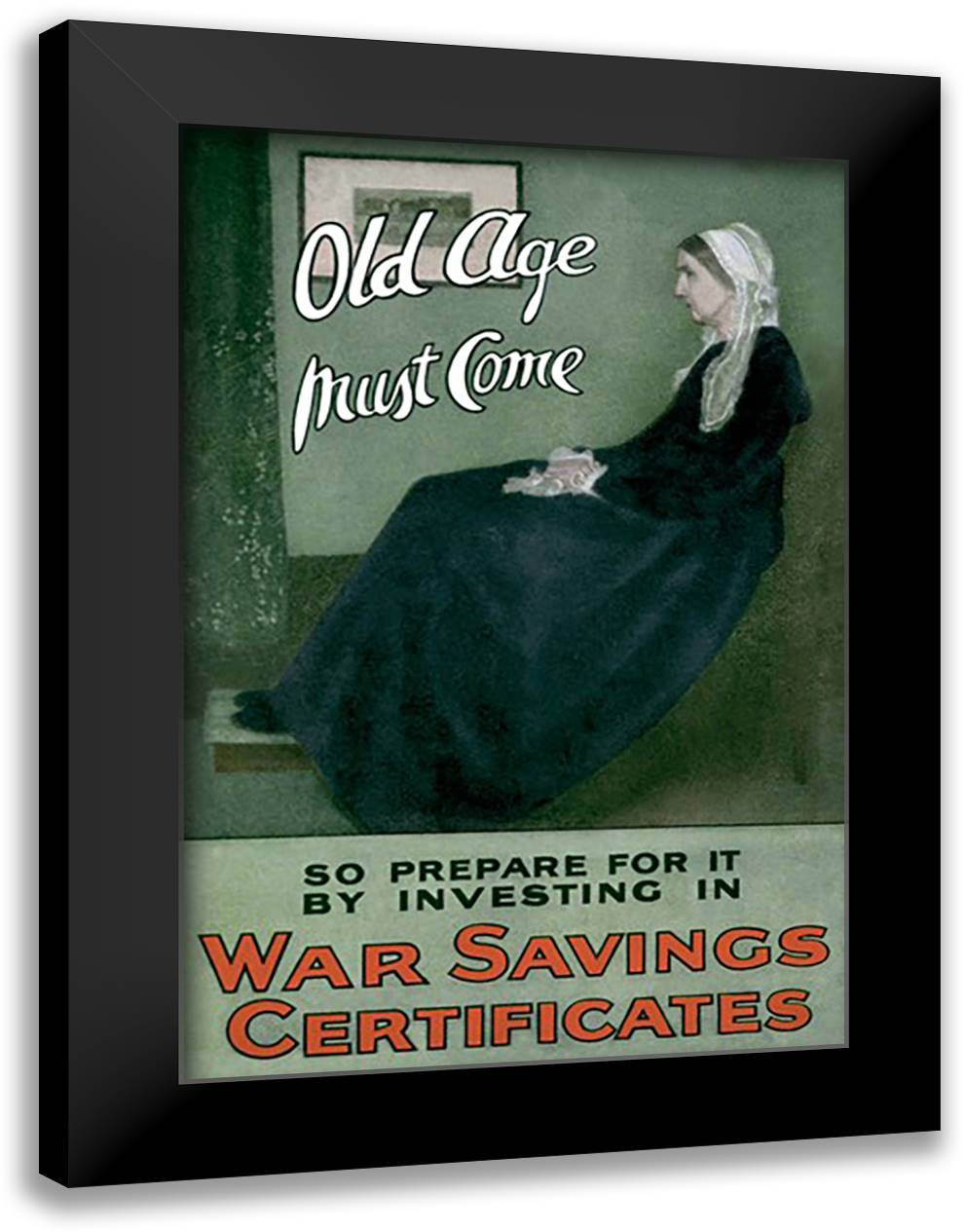 Old Age Must Come 16x22 Black Modern Wood Framed Art Print Poster