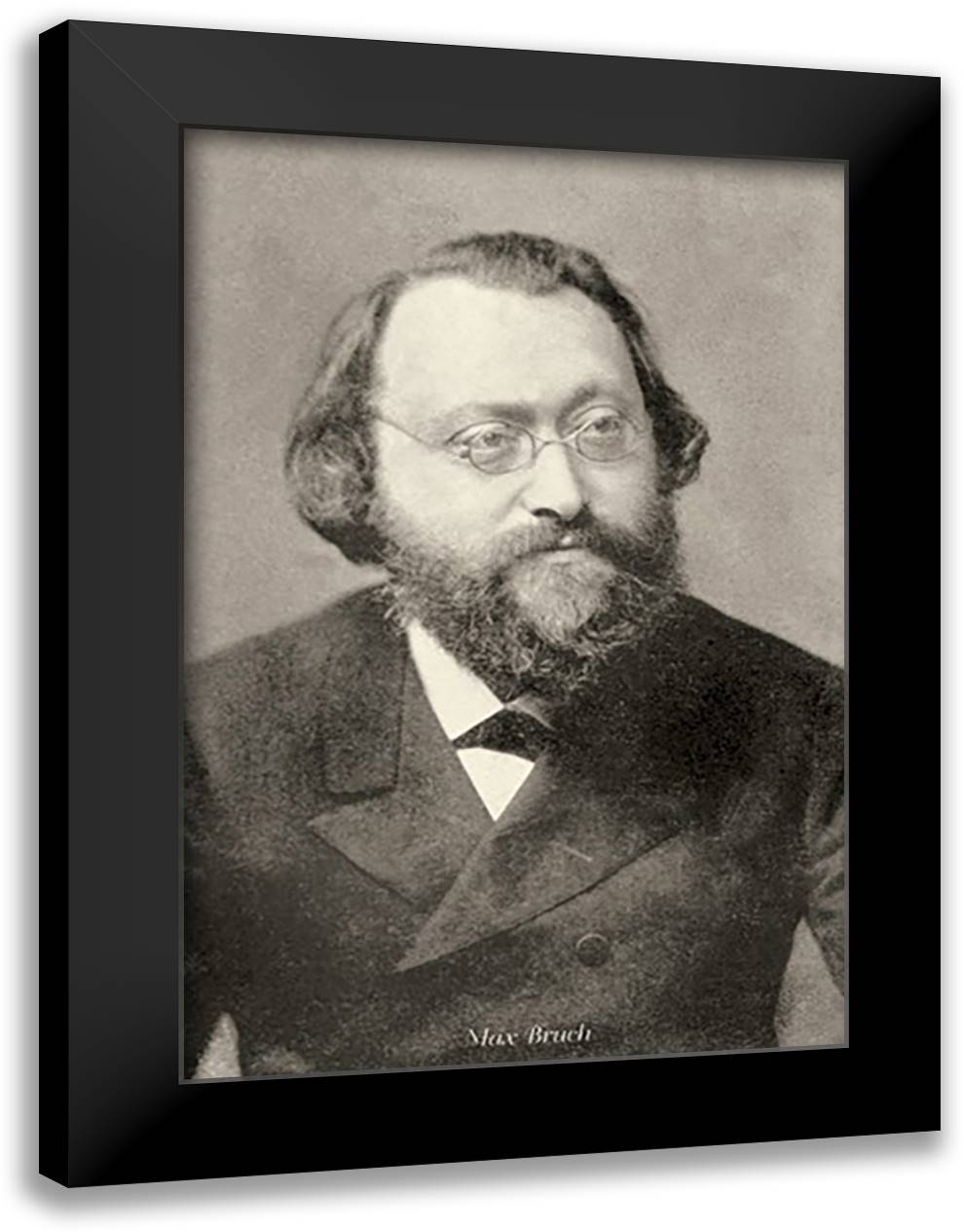 Max Bruch 16x22 Black Modern Wood Framed Art Print Poster by Thomas, Theodore