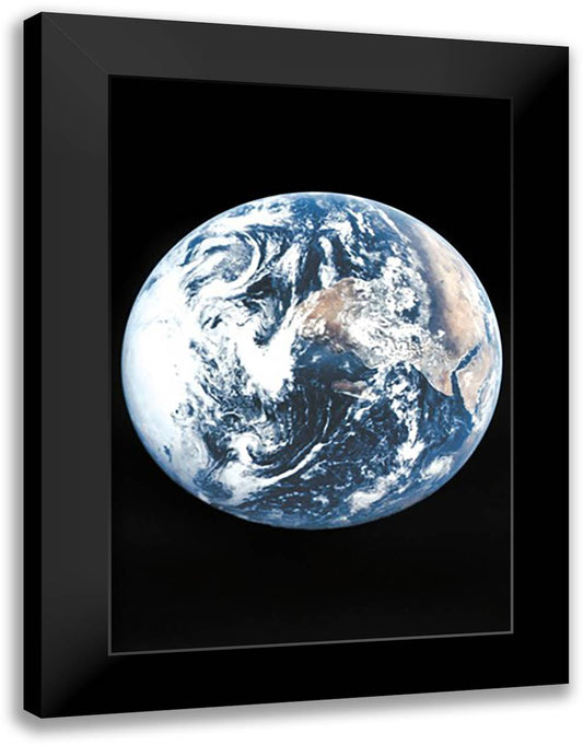 Earth 16x22 Black Modern Wood Framed Art Print Poster by NASA