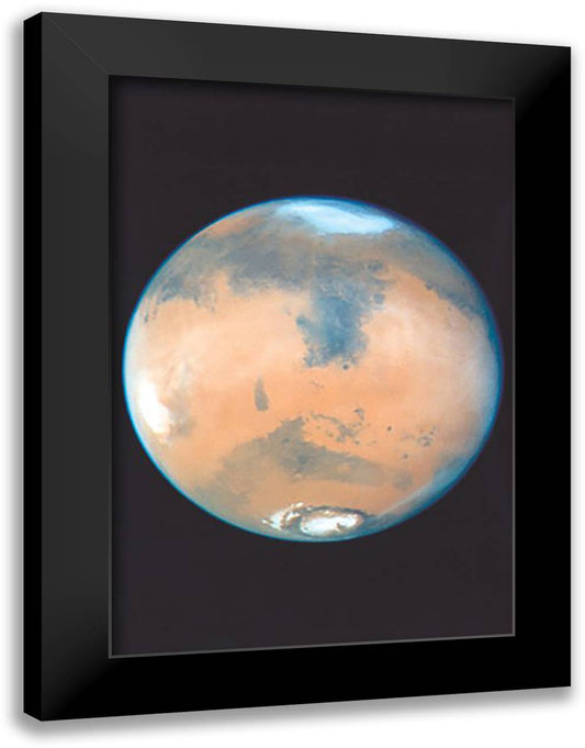 Mars 16x22 Black Modern Wood Framed Art Print Poster by NASA