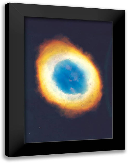 Ring Nebula 16x22 Black Modern Wood Framed Art Print Poster by NASA