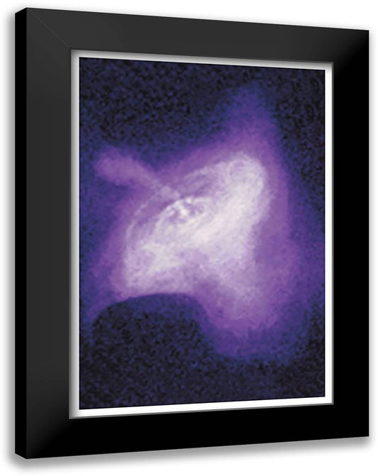 Crab Nebula 16x22 Black Modern Wood Framed Art Print Poster by NASA