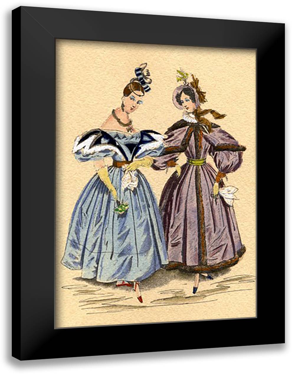Mother is Watching 16x22 Black Modern Wood Framed Art Print Poster