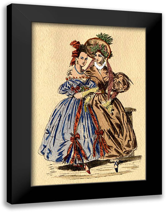 Sisters 16x22 Black Modern Wood Framed Art Print Poster