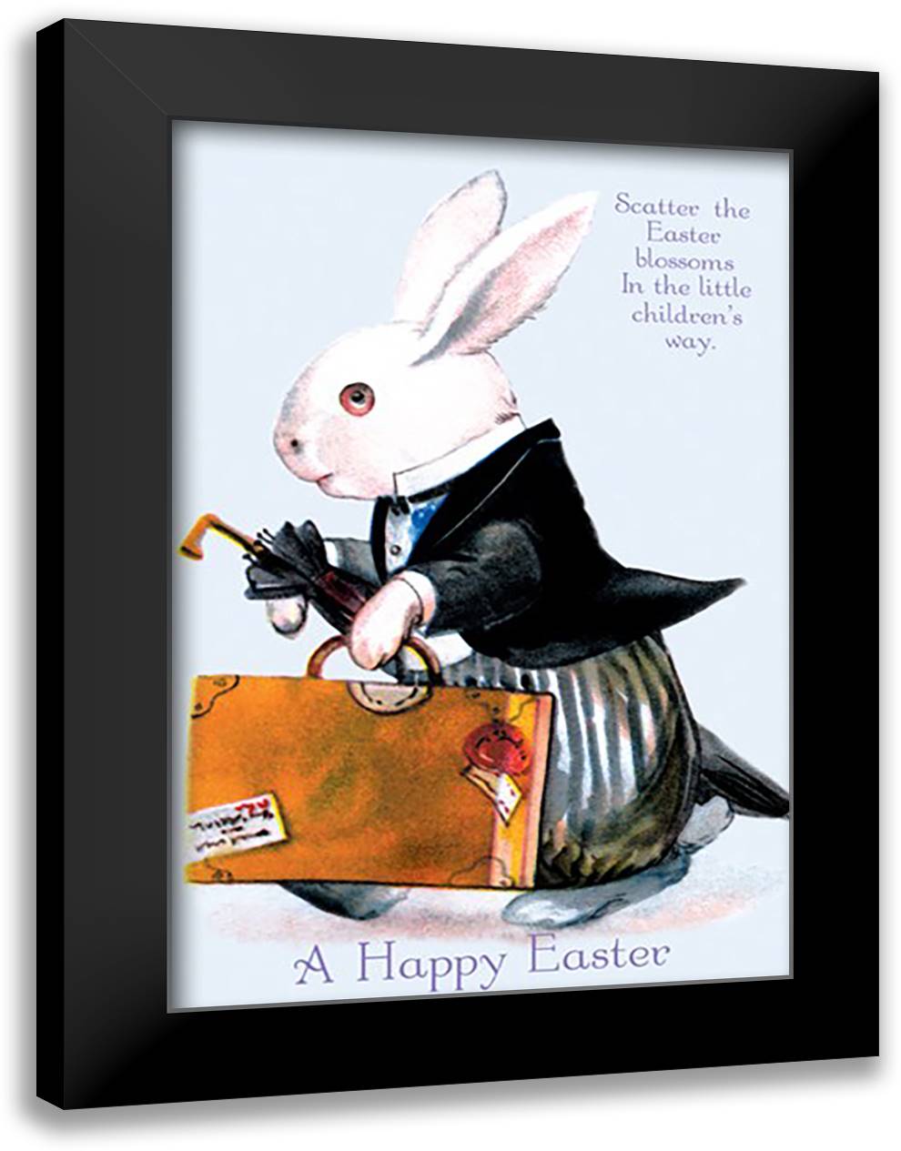 Peaceful Easter 16x22 Black Modern Wood Framed Art Print Poster