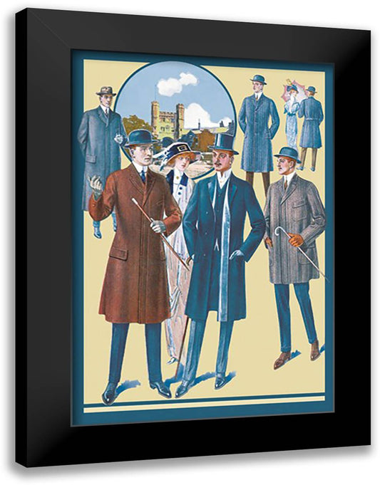 Snappy Dressers on a Sunny Afternoon 16x22 Black Modern Wood Framed Art Print Poster