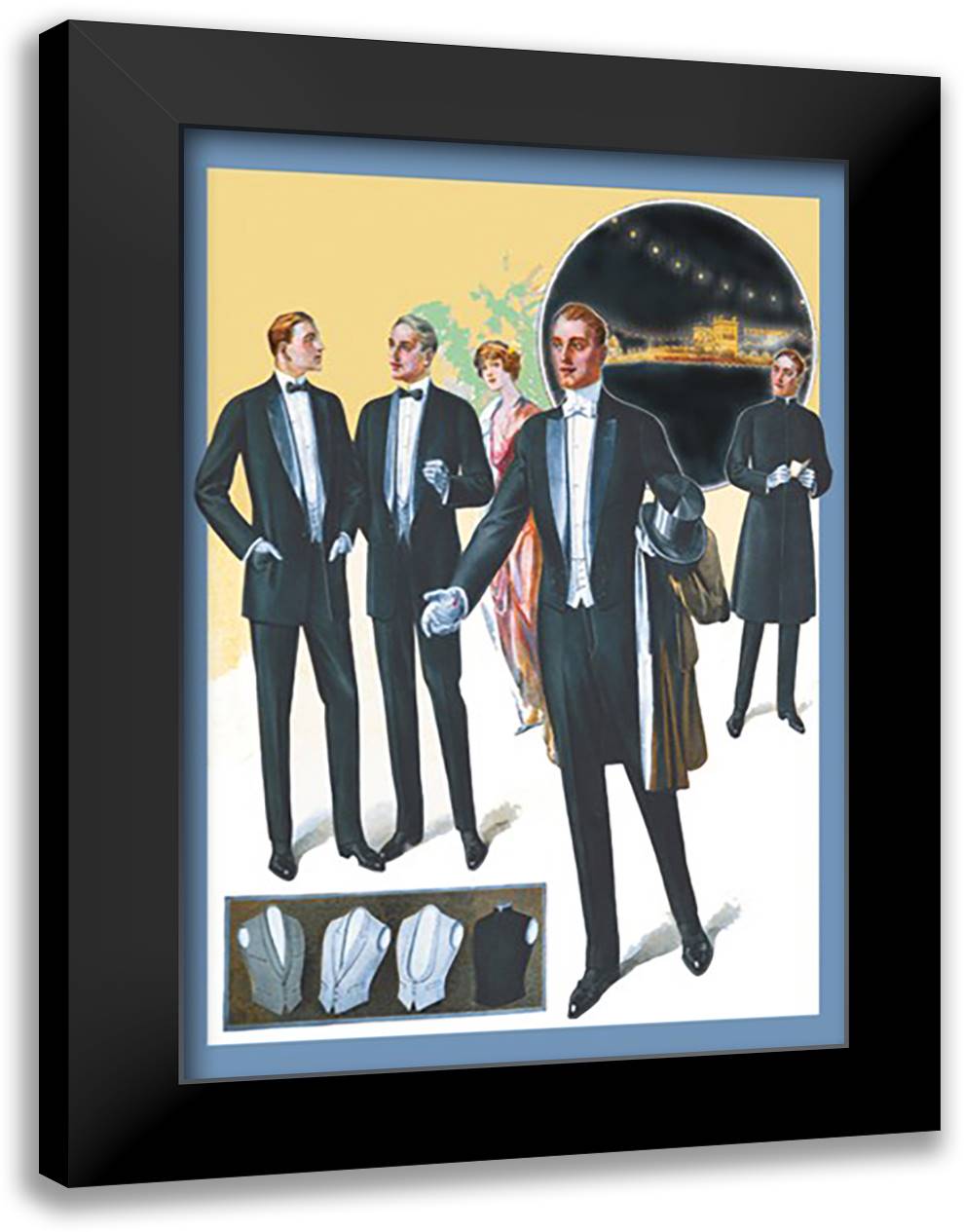 Style and Good Taste 16x22 Black Modern Wood Framed Art Print Poster