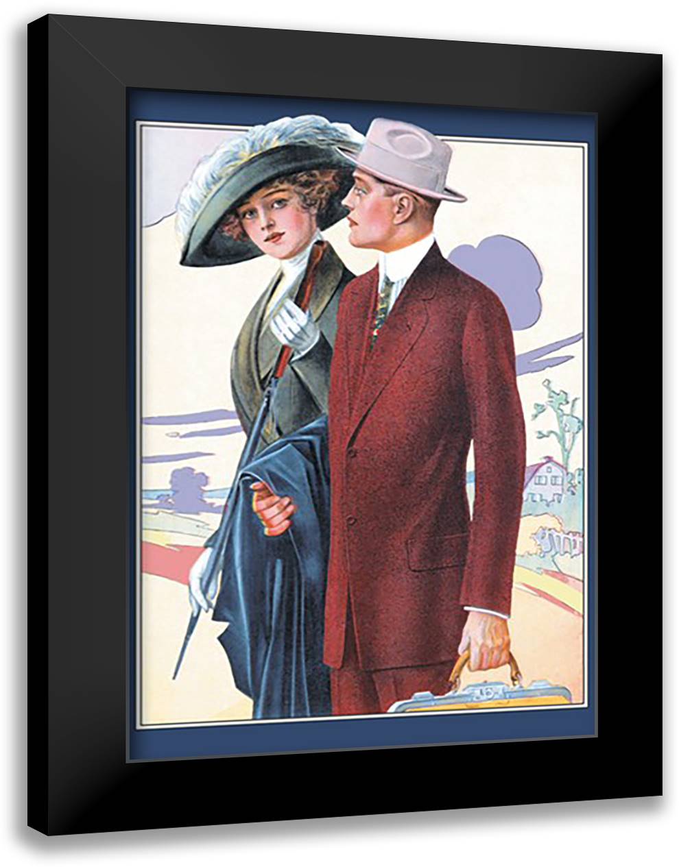 Dressing Up to an Ideal 16x22 Black Modern Wood Framed Art Print Poster