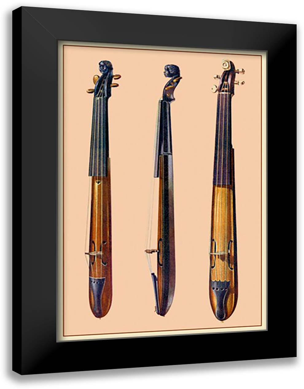 Sordino 16x22 Black Modern Wood Framed Art Print Poster by Thomas, Theodore