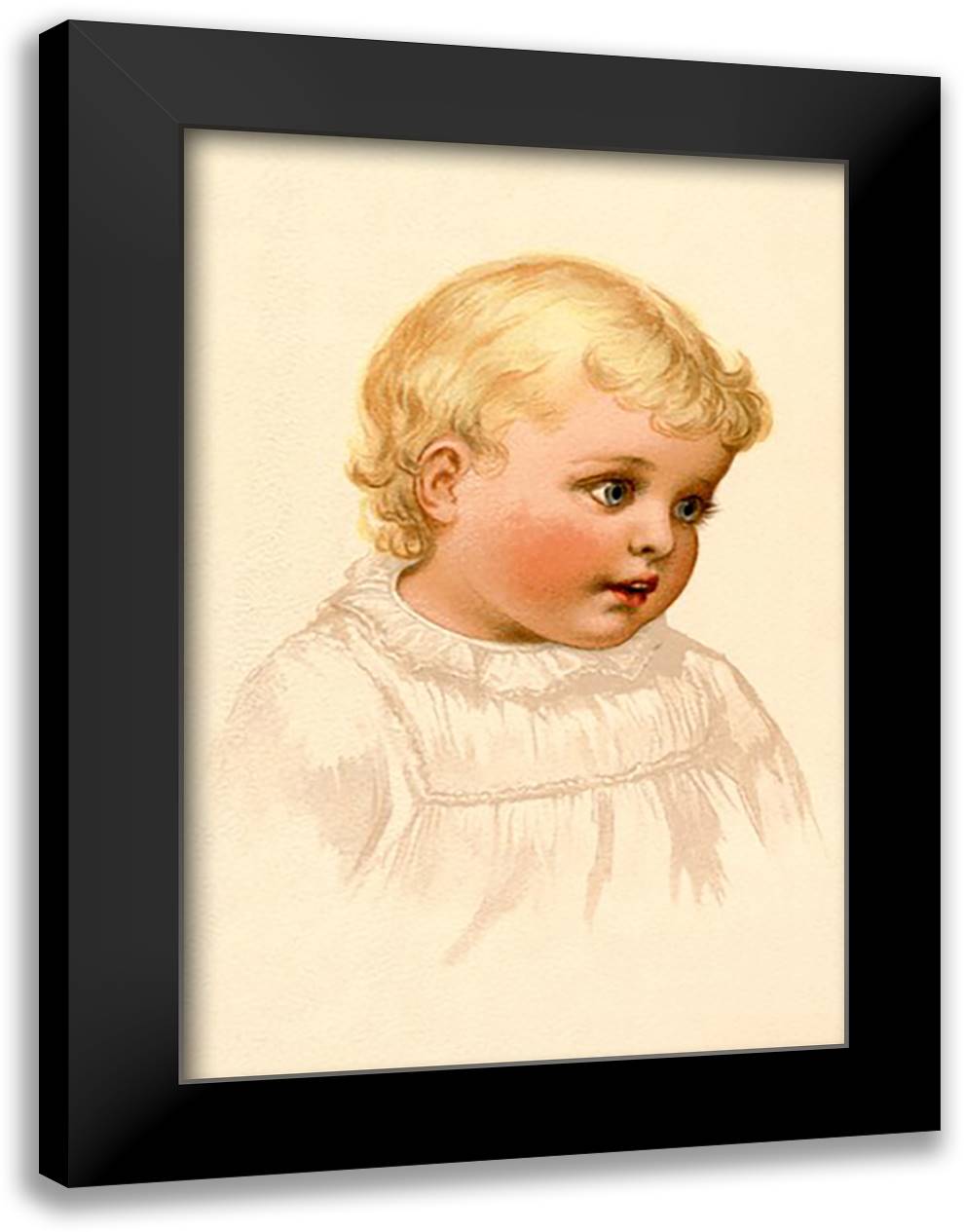Sweet Nicole 16x22 Black Modern Wood Framed Art Print Poster by Waugh, Ida