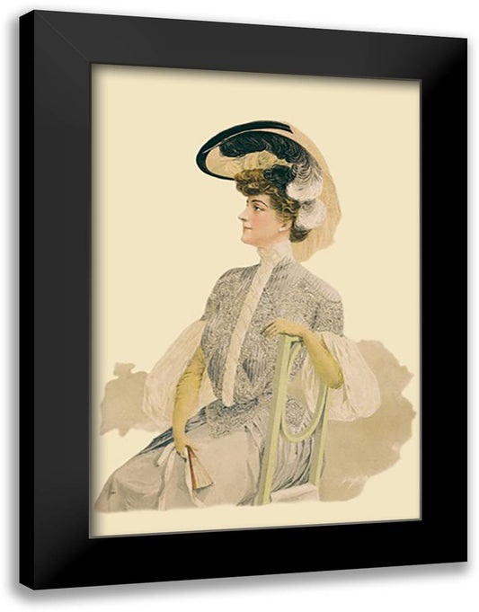 Distinguished Lady 16x22 Black Modern Wood Framed Art Print Poster