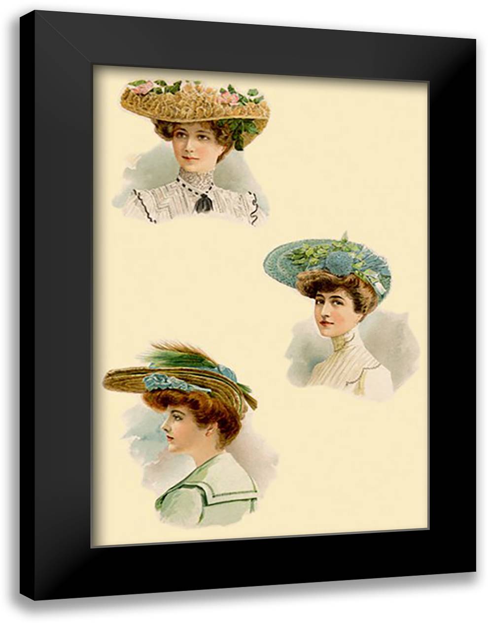 Ladies in Nature Accessories 16x22 Black Modern Wood Framed Art Print Poster