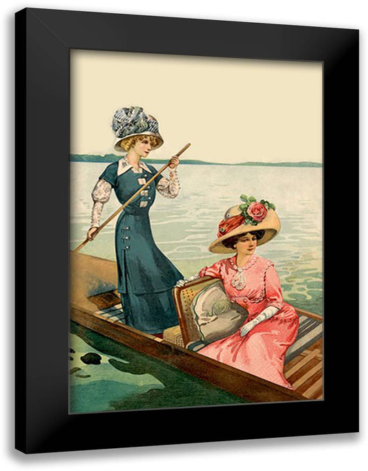 Boat Ride 16x22 Black Modern Wood Framed Art Print Poster