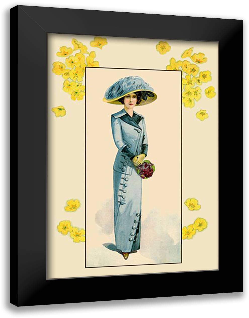 Bridesmaid 16x22 Black Modern Wood Framed Art Print Poster