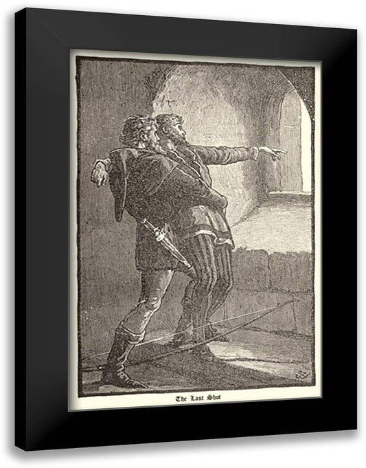 Robin Hood: The Last Shot 16x22 Black Modern Wood Framed Art Print Poster