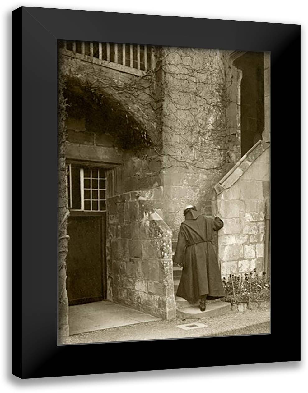 Abby Gateway at Stoneleigh 16x22 Black Modern Wood Framed Art Print Poster by Williams, James Leon