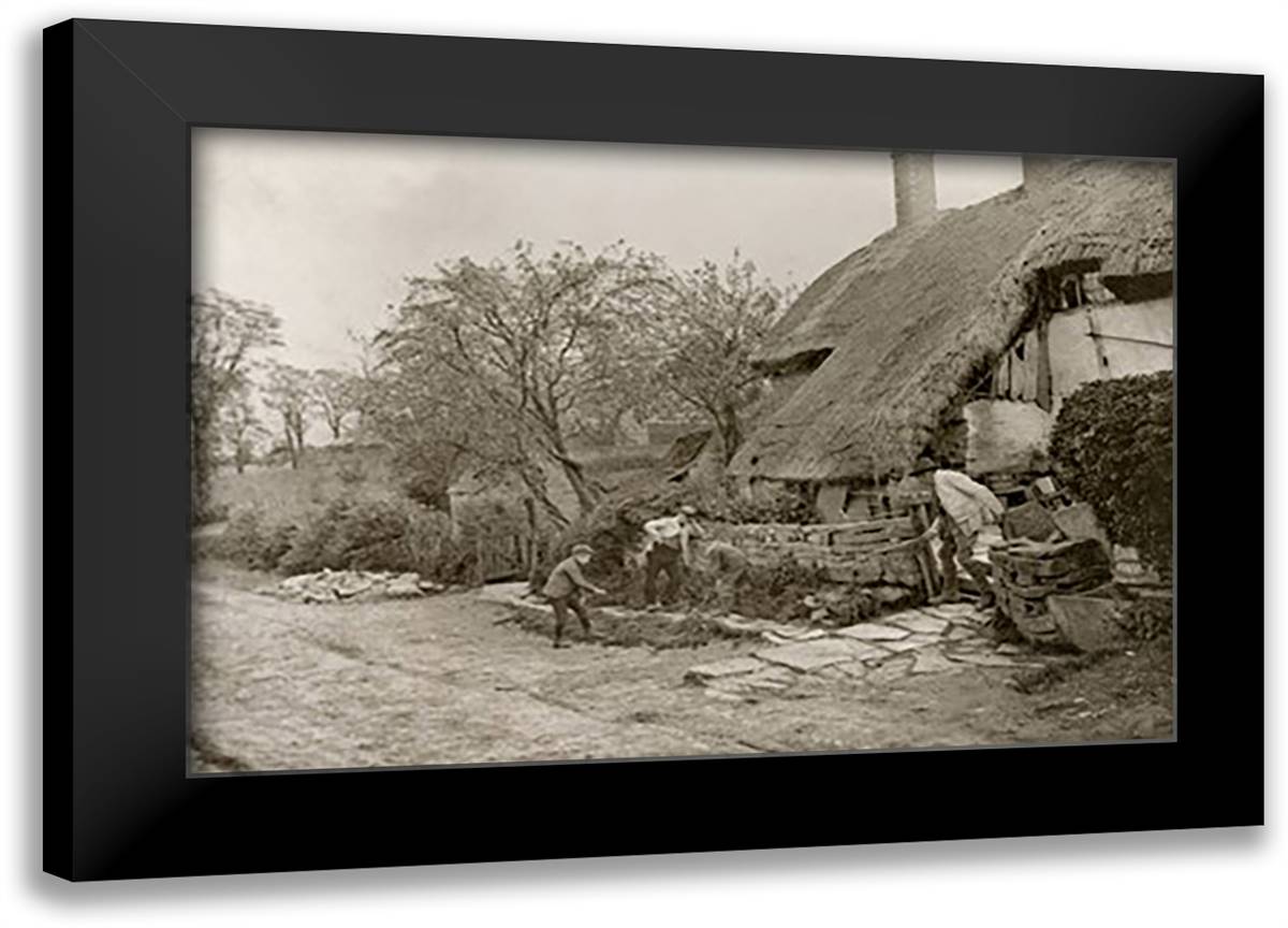 Crabbed Age and Youth 22x16 Black Modern Wood Framed Art Print Poster by Williams, James Leon