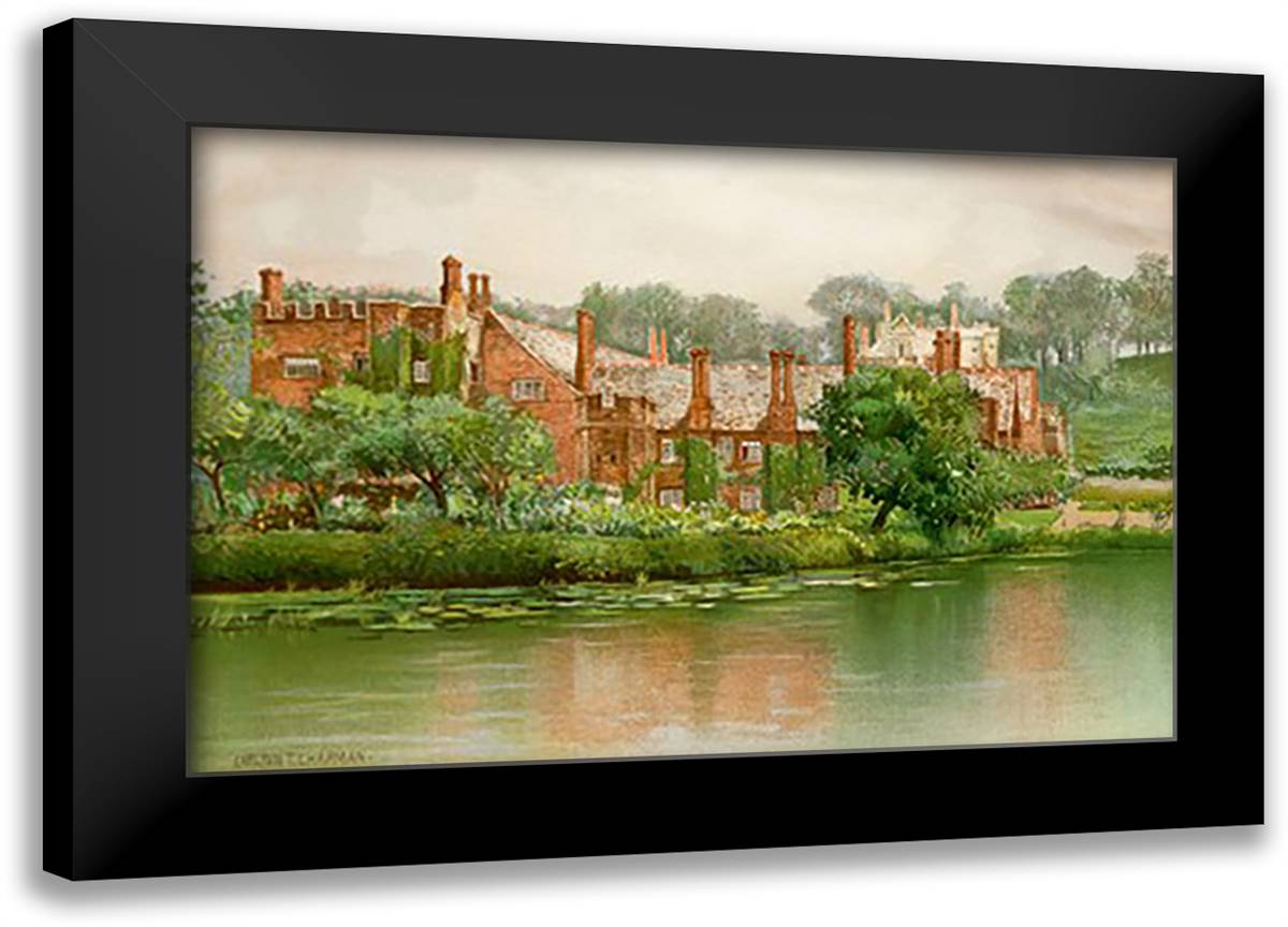 Old Manor House 22x16 Black Modern Wood Framed Art Print Poster by Williams, James Leon