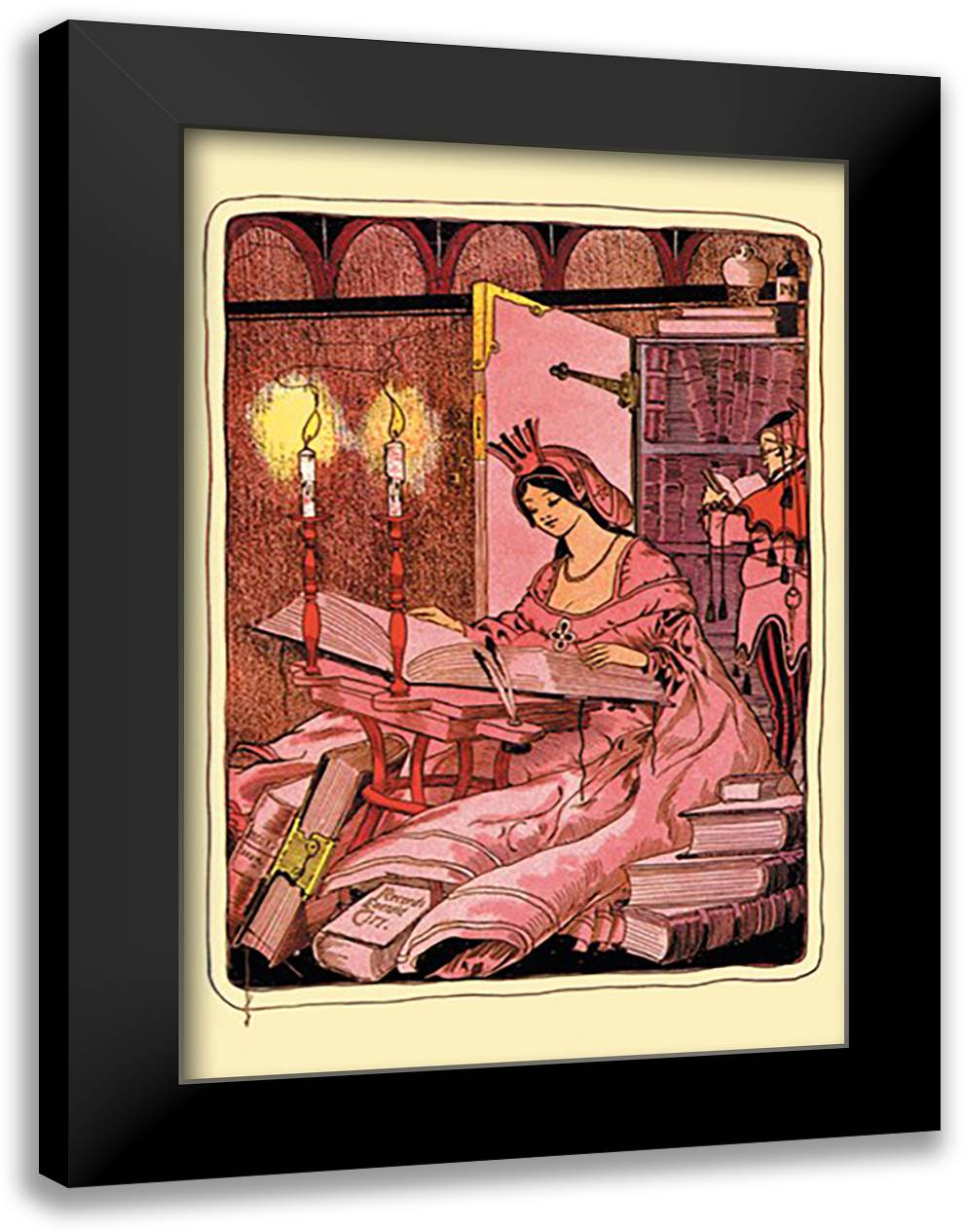 Princess Ozma 16x22 Black Modern Wood Framed Art Print Poster by Neill, John R.