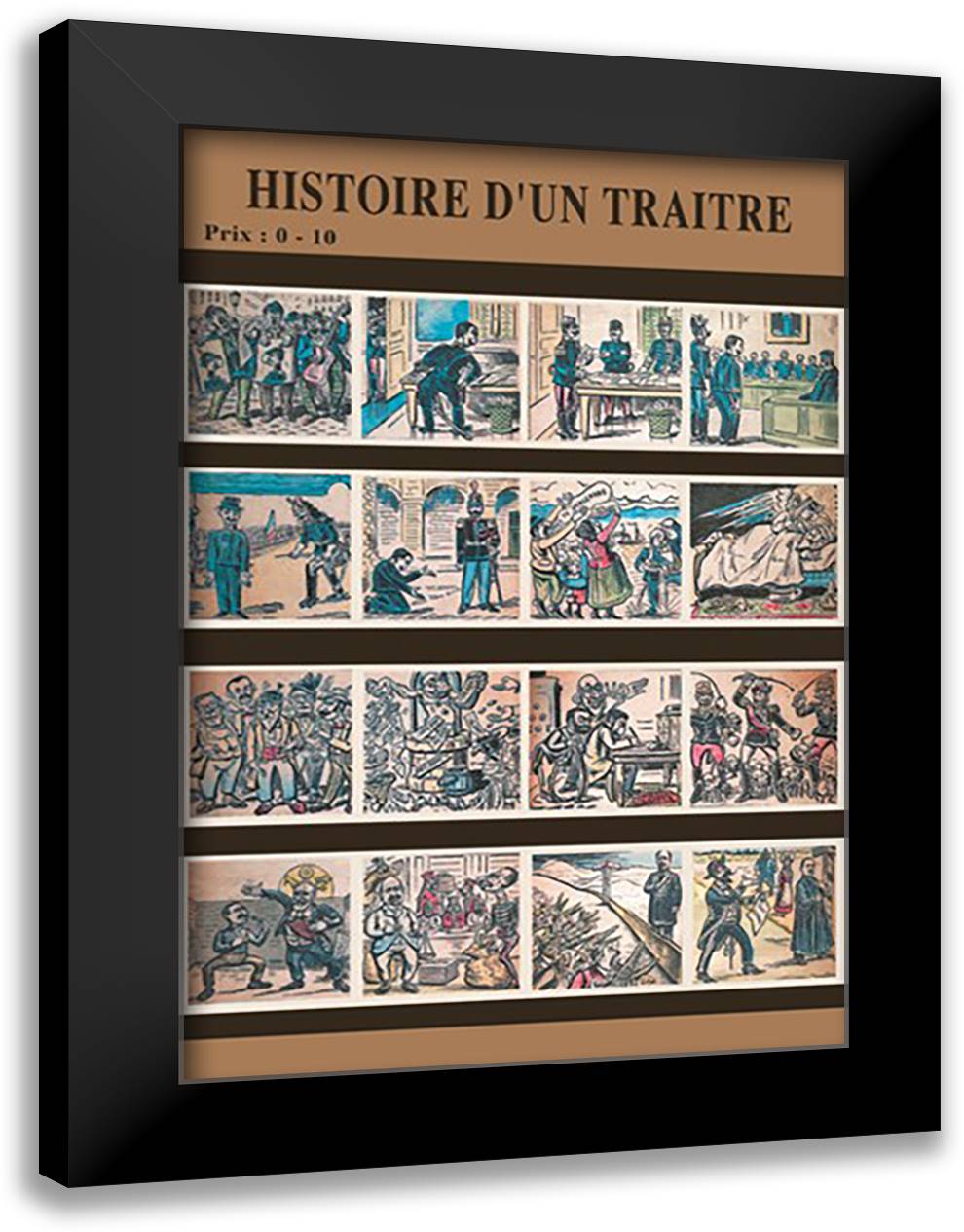 History of a Trader 16x22 Black Modern Wood Framed Art Print Poster