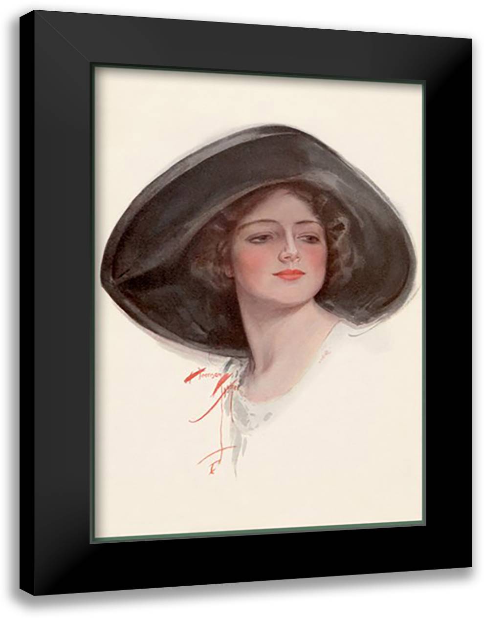 Beauty and Value 16x22 Black Modern Wood Framed Art Print Poster by Fisher, Helen
