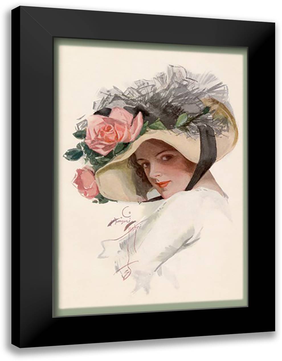 June 16x22 Black Modern Wood Framed Art Print Poster by Fisher, Helen