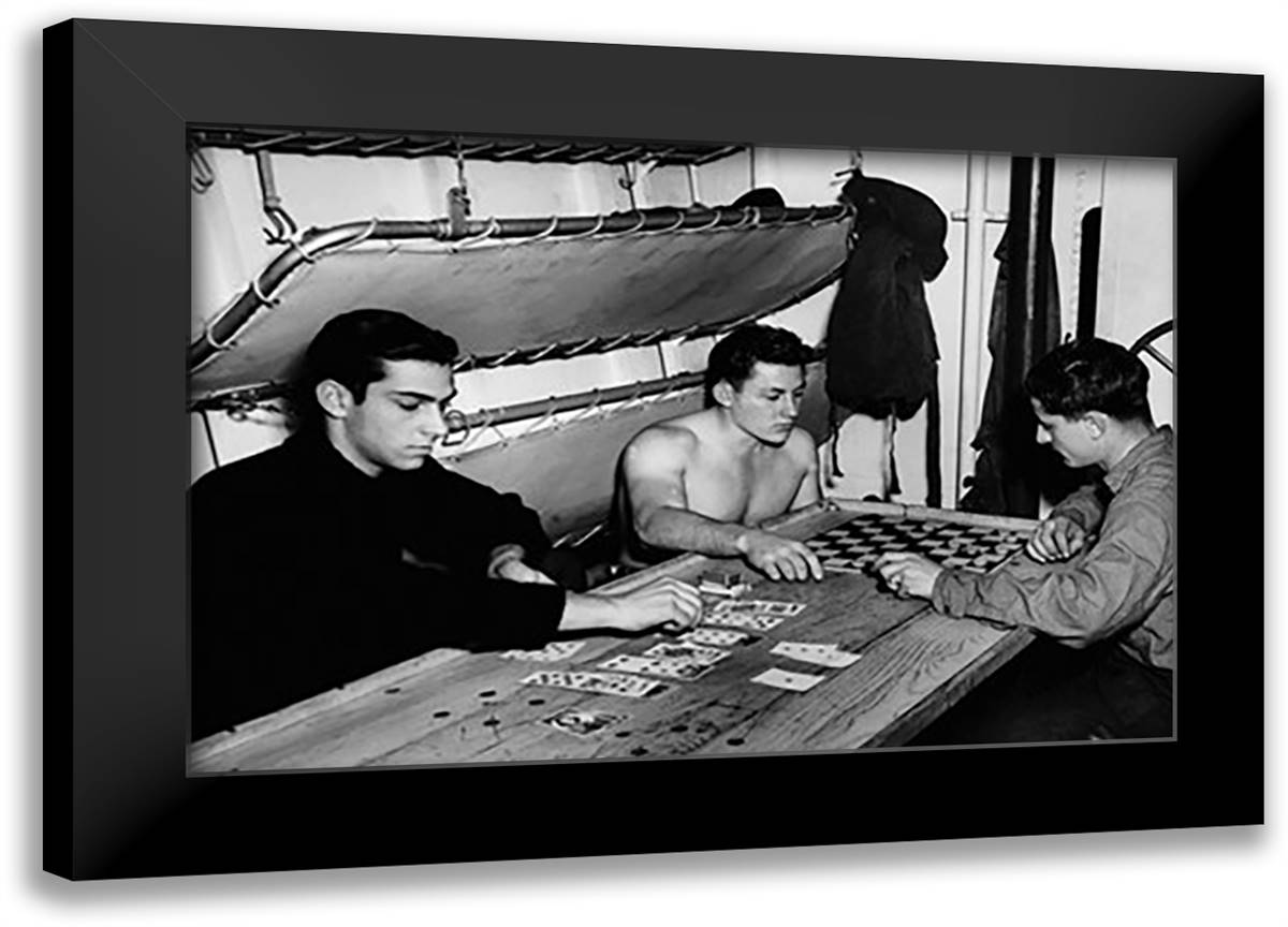 Killing Time Between Watches 22x16 Black Modern Wood Framed Art Print Poster