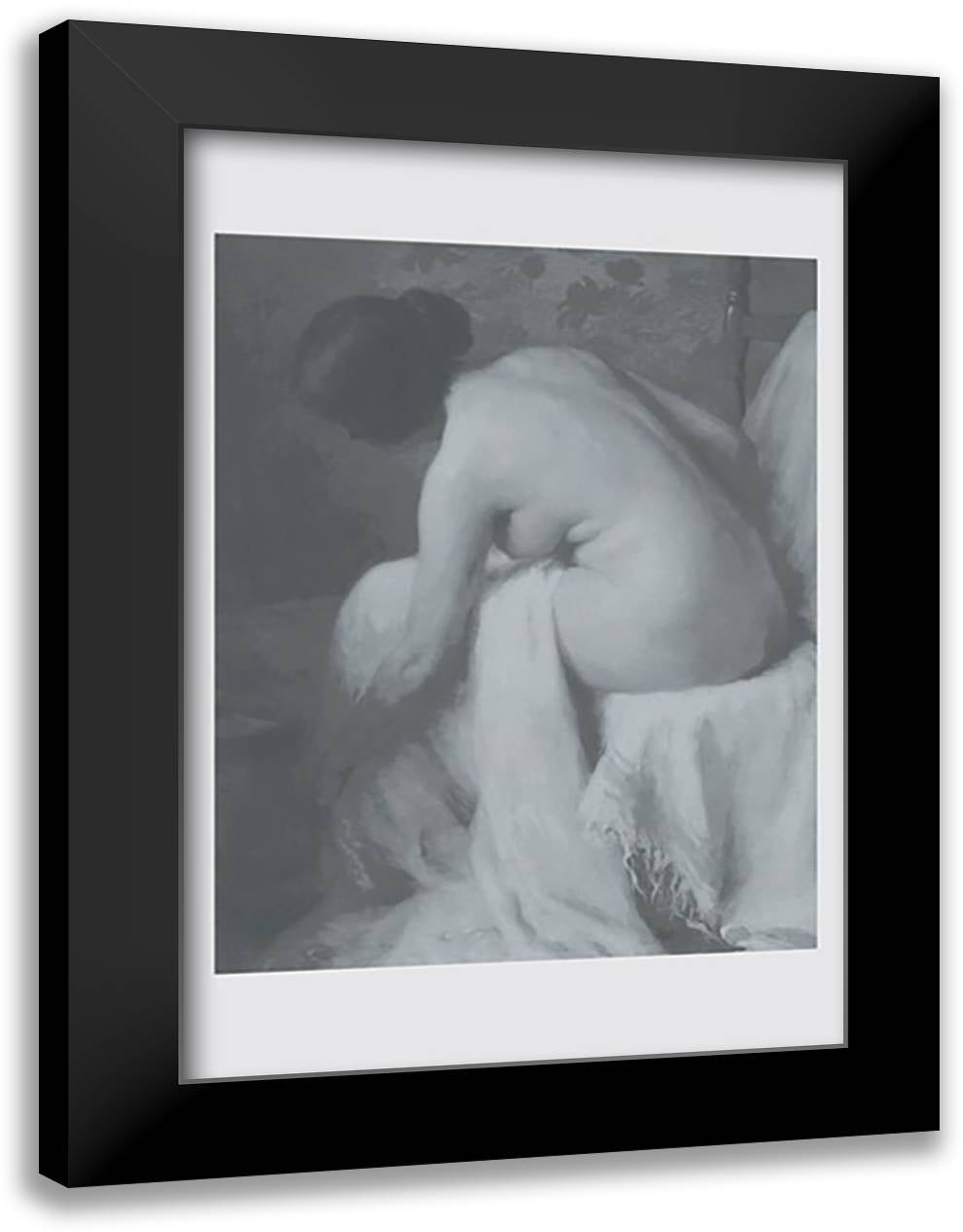 Tub 16x22 Black Modern Wood Framed Art Print Poster by Guetin, V.