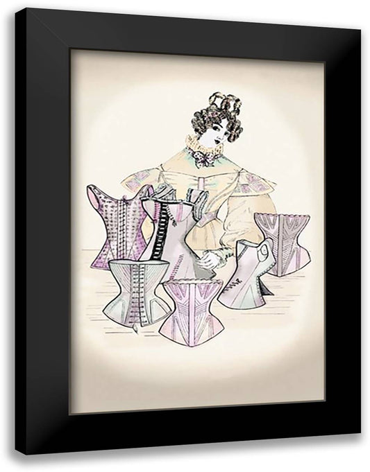 Return to Rigid Hour Glass 16x22 Black Modern Wood Framed Art Print Poster