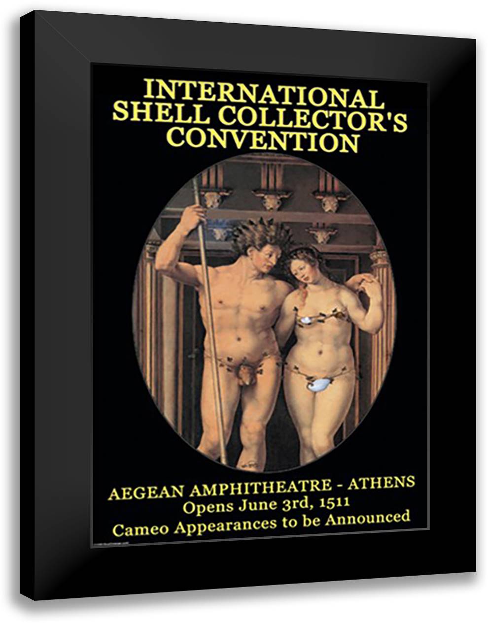 International Shell Collectors Convention 16x22 Black Modern Wood Framed Art Print Poster by Pierce, Wilbur