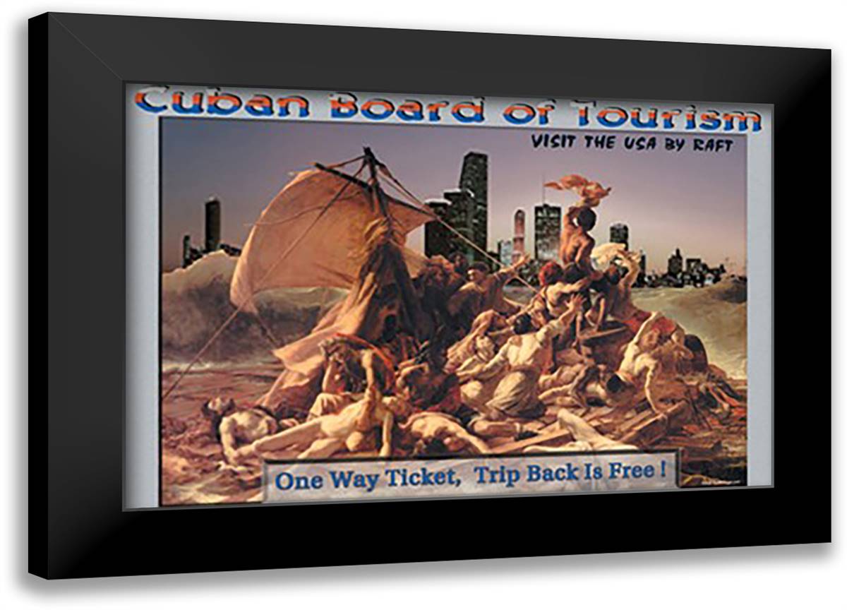 Cuban Board of Tourism 22x16 Black Modern Wood Framed Art Print Poster by Pierce, Wilbur