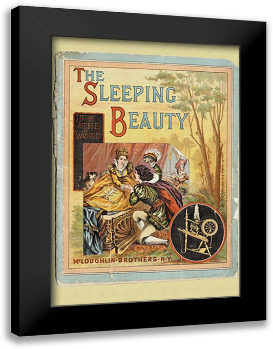 Sleeping Beauty - In the Wood 16x22 Black Modern Wood Framed Art Print Poster